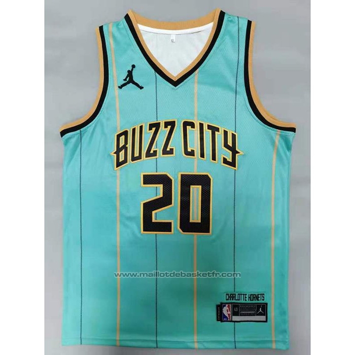 Maillot Charlotte Hornets Gordon Hayward #20 Ville 2020-21 Vert